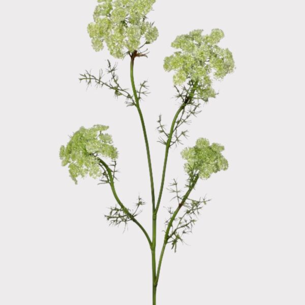 Green Artificial Dill Wildflower Branch - 33 inch, faux flower stems