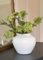 Alternate angle of the Green Artificial Dill Wildflower Branch - 33 inch showing leaves along