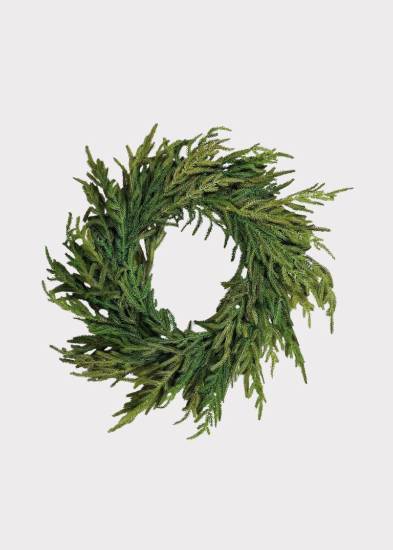 Afloral Real Touch Norfolk Pine Wreath - 24 inch