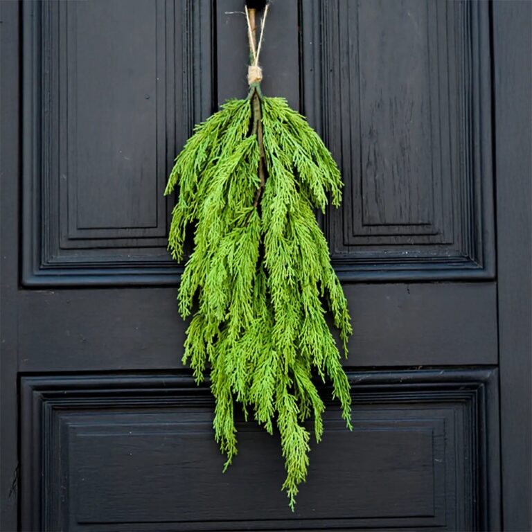 Real Touch Cedar Teardrop Christmas Holiday Swag