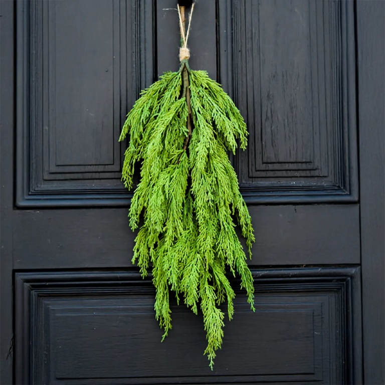 Real Touch Cedar Teardrop Christmas Holiday Swag