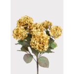 20" Faux Hydrangea Bush - Green
