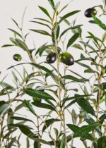 Detail view of planter detail from the Faux Olive Tree Branch Potted Branch Potted Plant