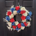Oh Say Can You See - Red, White, Front Door Wreath - 18 inch