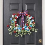 America 250 Celebration - Red, White and Blue Bells Front Door Wreath - 22 inch