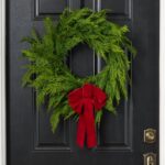 Real Touch Lebanon Cedar Outdoor Winter Greenery 24 inch 6 Holiday Bow Options