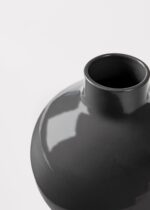 Detail view of glass texture detail from the Afloral Small Round Ceramic Vase Round Ceramic