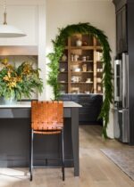 Alternate angle of the Real Touch Norfolk Pine Norfolk Pine Garland showing full length