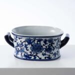 Blue and White Porcelain Chinoiserie Terrine - Default Title, artificial plant