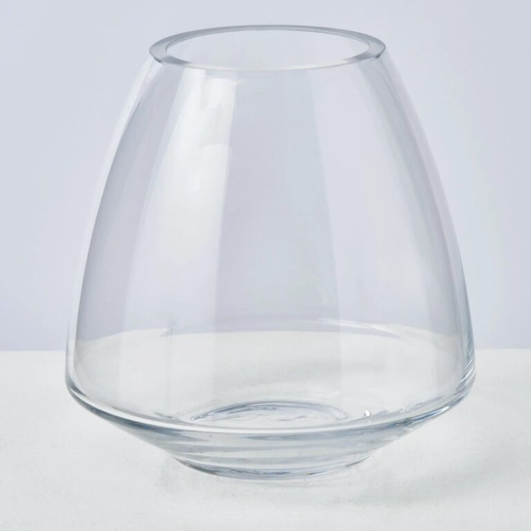 Tapered Bell Shape Modern Flower Glass Vase