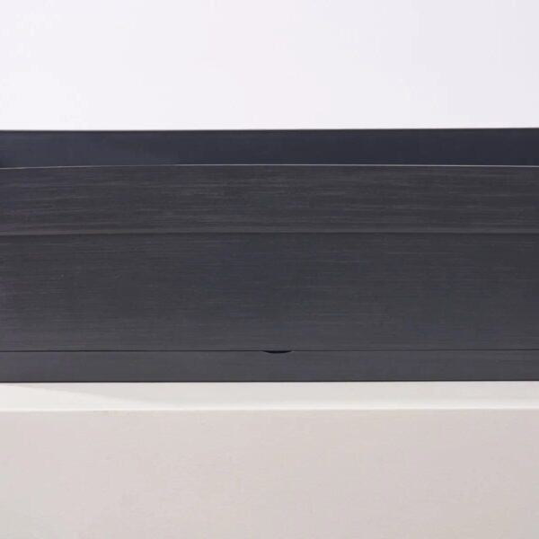 Close-up of leaf foliage texture on this Charcoal Grey Rectangle Self Watering Window Box Planter
