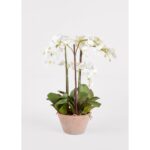 Orchid Faux Arrangement in Pot - 24"
