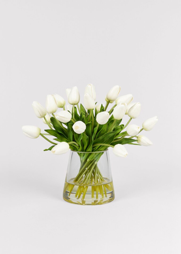 Faux Tulip Arrangement - 12 inch