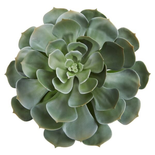 Close-up of leaf foliage texture on this 13' Giant Echeveria Succulent Pick Pick Artificial Plant