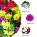 Alternate angle of the 14 inch UV Resistant Artificial Morning Glory, for home decor styling