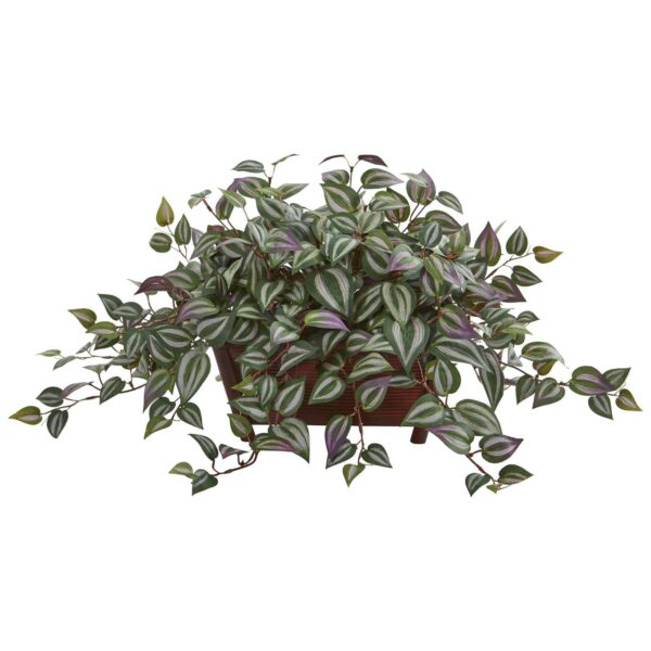 14 inch Wandering Jew Artificial Plant in Decorative Planter