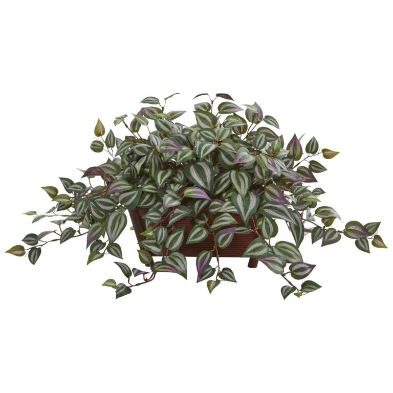 14 inch Wandering Jew Artificial Plant in Decorative Planter