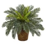 15' Cycas Artificial Plant in Basket