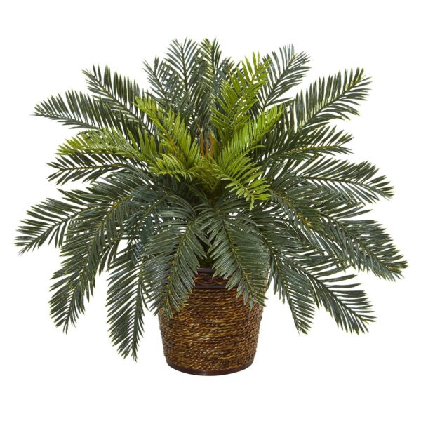15' Cycas Artificial Plant in Basket