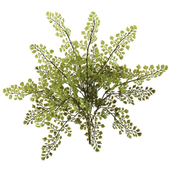 Close-up of leaf foliage texture on this 15' Maiden Hair Artificial Plant Set of 12