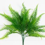 Close-up of craft detail close-up on this 17' UV Resistant Artificial Fern Artificial Fern Bush