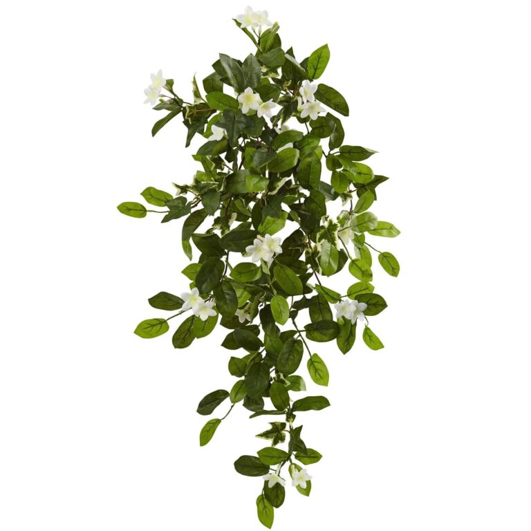 19' Mixed Stephanotis and Ivy Hanging Artificial Plant Set of 4