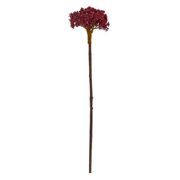 22' Succulent Sedum Artificial Plant Set of 12 - Burgundy