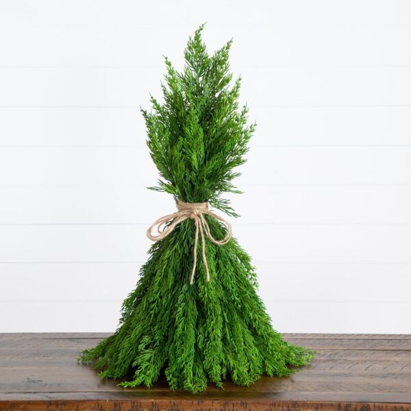 23' Artificial Real Touch Christmas Cypress Standing Bundle, artificial plant