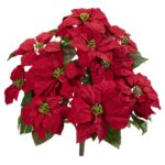 24' Poinsettia Artificial Plant Set of 2