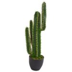 2.5' Artificial Blue Myrtle Cactus Plant