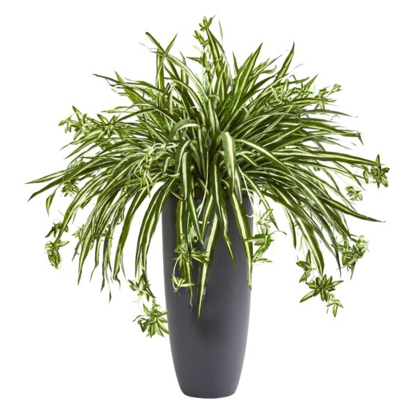 33 inch Spider Artificial Plant in Cylinder Planter