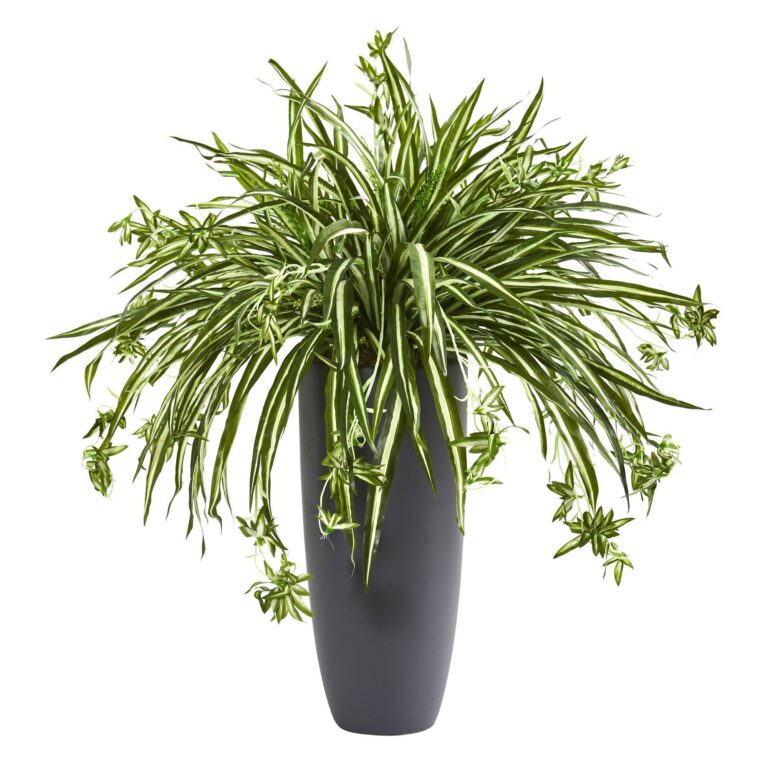 33 inch Spider Artificial Plant in Cylinder Planter