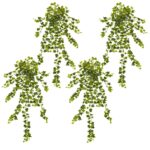 Close-up of leaf foliage texture on this 35' Ivy Artificial Hanging Plant Set of 4