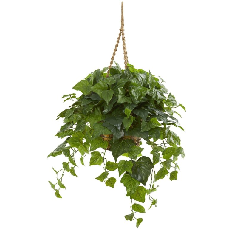 38' London Ivy Artificial Plant in Hanging Basket Real Touch