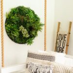 Alternate angle of the 38' UV Resistant Amazon Rainforest Artificial Living Wall showing material texture