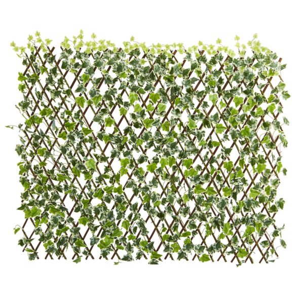 39' English Ivy Expandable Fence UV Resistant and Waterproof Trellis