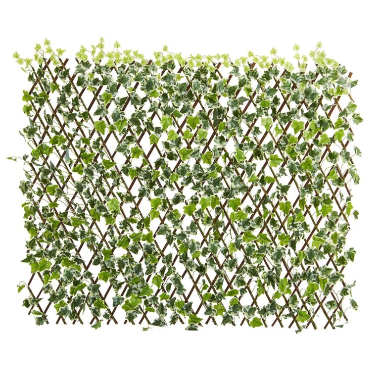 39' English Ivy Expandable Fence UV Resistant and Waterproof Trellis