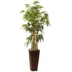 4' Bamboo w Decorative Planter