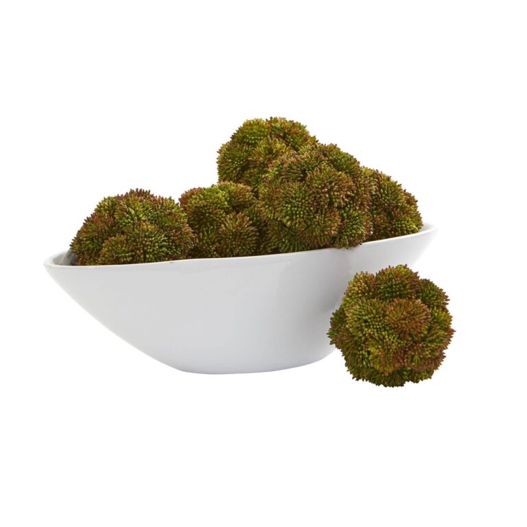 4' Sedum Artificial Succulent Artificial Spheres Set of 6