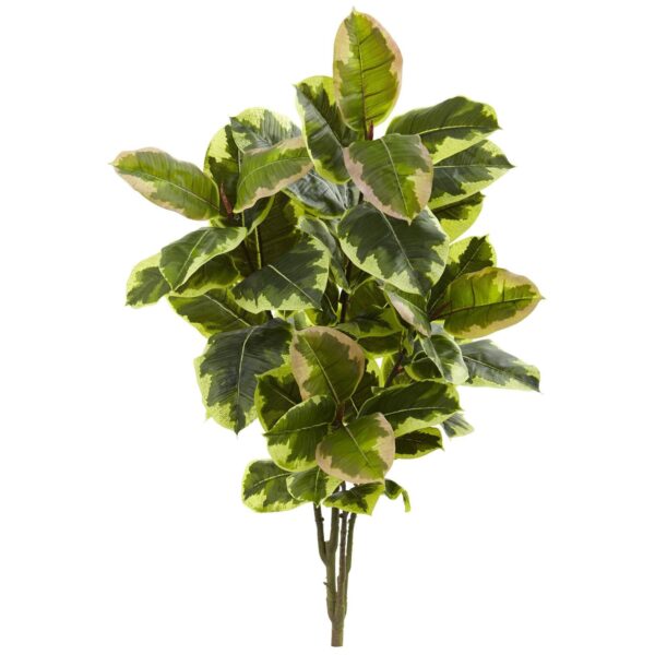 40' Rubber Leaf Artificial Plant Real Touch Set of 2