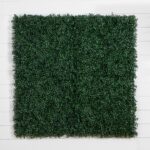 Close-up detail capturing material texture detail of the 40' x 40' UV Resistant Boxwood Artificial