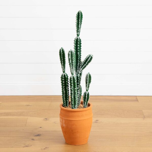 41' Artificial Cactus in Terracotta Planter