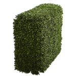 Alternate angle of the 41' Boxwood Artificial Hedge indoor Outdoor privacy screen showing material texture