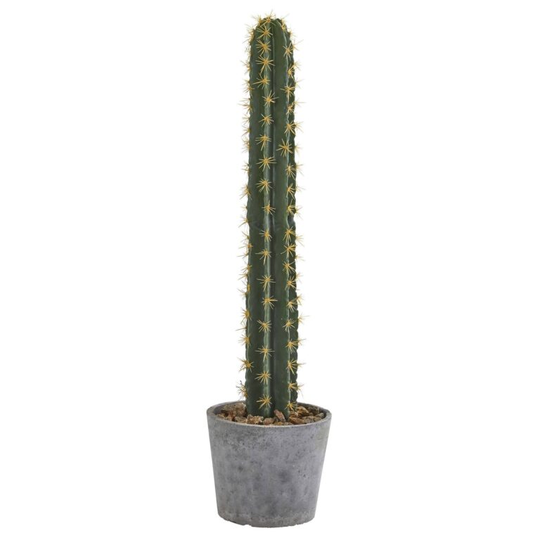 41' Cactus in Stone Planter Artificial Plant