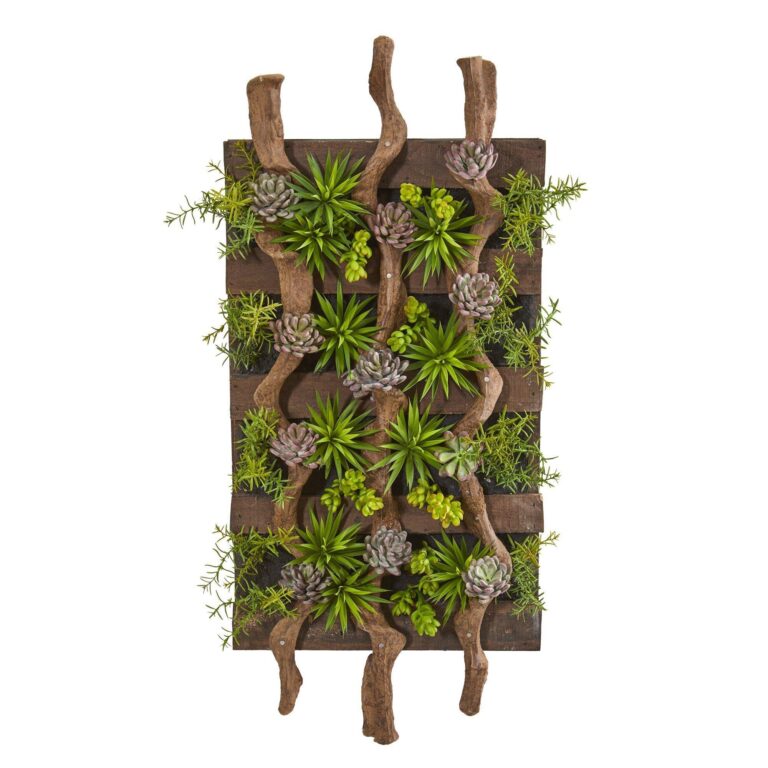 41' x 19' Mixed Succulent Artificial Living Wall, living wall panel