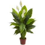 42' Spathiphyllum Artificial Plant Real Touch