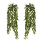 Close-up of craft detail close-up on this 43' Mini Bamboo Hanging Bush Set of 2