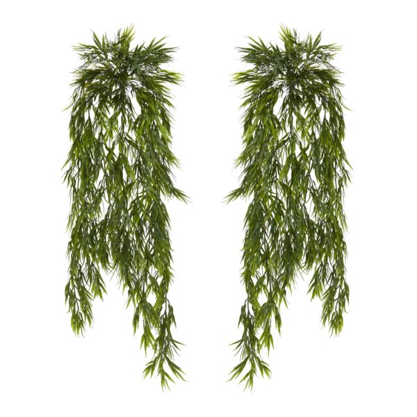 Close-up of craft detail close-up on this 43' Mini Bamboo Hanging Bush Set of 2