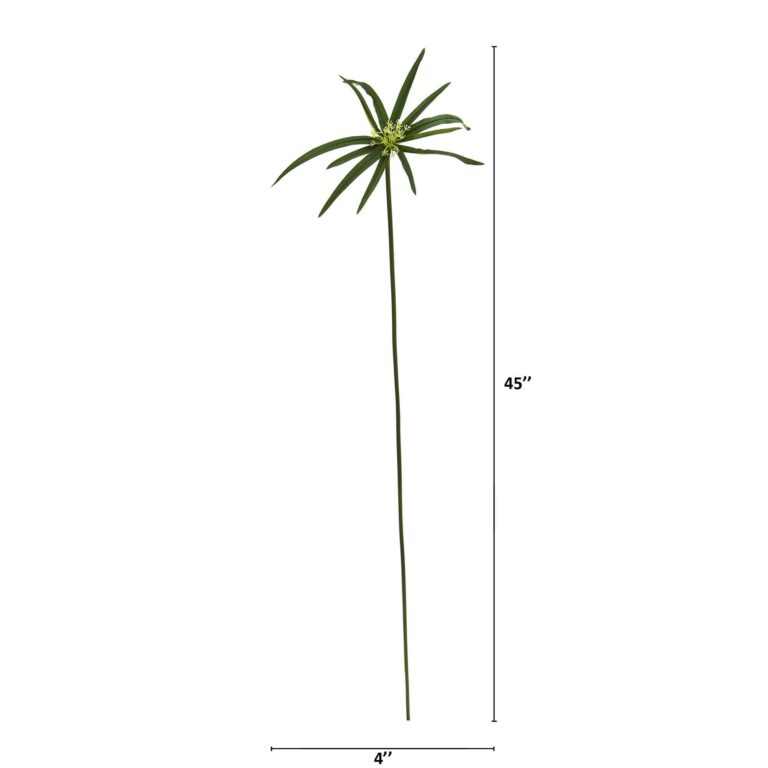 Close-up of craft detail close-up on this 45' Cyperus Artificial Spray Set of 12