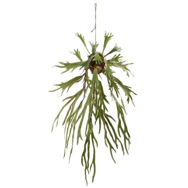 50' Staghorn Artificial Hanging Plant